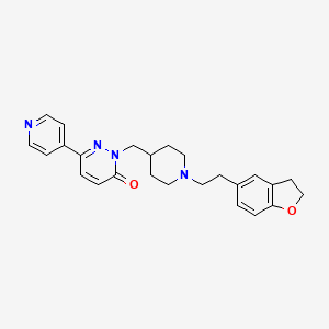 molecular formula C25H28N4O2 B2861310 2-({1-[2-(2,3-二氢-1-苯并呋喃-5-基)乙基]哌啶-4-基}甲基)-6-(吡啶-4-基)-2,3-二氢哒嗪-3-酮 CAS No. 2097914-71-9