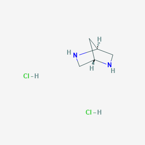 molecular formula C5H12Cl2N2 B2861328 (1S,4S)-2,5-Diazabicyclo[2.2.1]heptane dihydrochloride CAS No. 5260-20-8