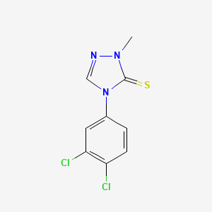 molecular formula C9H7Cl2N3S B2861330 4-(3,4-dichlorophenyl)-2-methyl-2,4-dihydro-3H-1,2,4-triazole-3-thione CAS No. 478247-46-0