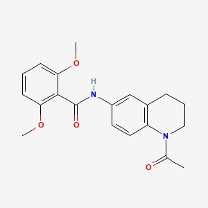 molecular formula C20H22N2O4 B2861344 N-(1-乙酰基-3,4-二氢-2H-喹啉-6-基)-2,6-二甲氧基苯甲酰胺 CAS No. 941960-02-7