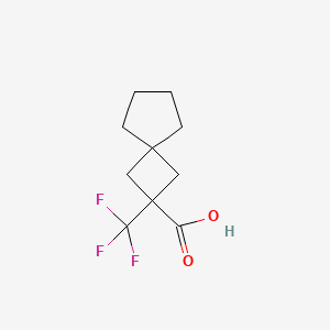 molecular formula C10H13F3O2 B2861370 2-(三氟甲基)螺[3.4]辛烷-2-羧酸 CAS No. 2172561-93-0