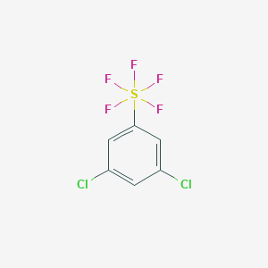molecular formula C6H3Cl2F5S B2861382 (3,5-二氯苯基)-五氟-lambda6-硫烷 CAS No. 159727-22-7