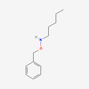 molecular formula C12H19NO B2861383 1-戊胺，N-(苯甲氧基)- CAS No. 471256-91-4