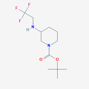 B2861395 Tert-butyl 3-[(2,2,2-trifluoroethyl)amino]piperidine-1-carboxylate CAS No. 1285359-02-5