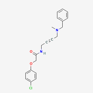 molecular formula C20H21ClN2O2 B2861408 N-(4-(苄基(甲基)氨基)丁-2-炔-1-基)-2-(4-氯苯氧基)乙酰胺 CAS No. 1396800-40-0
