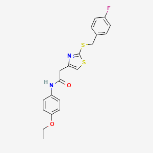 N-(4-ethoxyphenyl)-2-(2-((4-fluorobenzyl)thio)thiazol-4-yl)acetamide