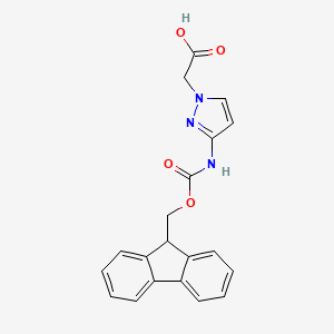 2-[3-(9H-Fluoren-9-ylmethoxycarbonylamino)pyrazol-1-yl]acetic acid