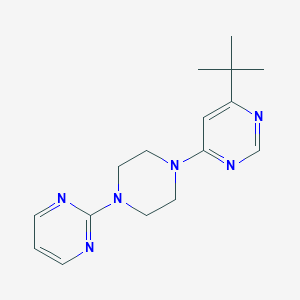 4-Tert-butyl-6-[4-(pyrimidin-2-yl)piperazin-1-yl]pyrimidine