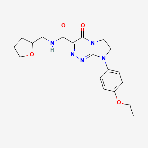8-(4-ethoxyphenyl)-4-oxo-N-((tetrahydrofuran-2-yl)methyl)-4,6,7,8-tetrahydroimidazo[2,1-c][1,2,4]triazine-3-carboxamide