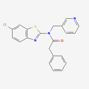 N-(6-chlorobenzo[d]thiazol-2-yl)-2-phenyl-N-(pyridin-3-ylmethyl)acetamide