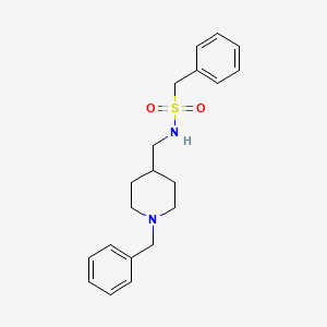 molecular formula C20H26N2O2S B2861541 N-((1-benzylpiperidin-4-yl)methyl)-1-phenylmethanesulfonamide CAS No. 953177-04-3