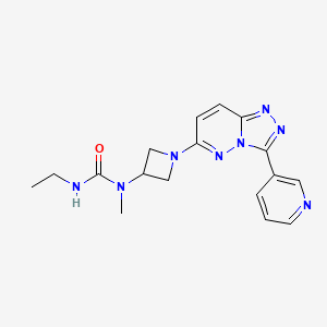 molecular formula C17H20N8O B2861543 3-Ethyl-1-methyl-1-[1-(3-pyridin-3-yl-[1,2,4]triazolo[4,3-b]pyridazin-6-yl)azetidin-3-yl]urea CAS No. 2379972-12-8