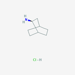 molecular formula C8H16ClN B2861544 (2S)-双环[2.2.2]辛烷-2-胺；盐酸盐 CAS No. 2375248-64-7