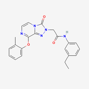 N-(3-ethylphenyl)-2-[8-(2-methylphenoxy)-3-oxo[1,2,4]triazolo[4,3-a]pyrazin-2(3H)-yl]acetamide
