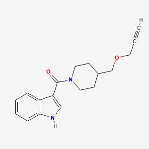 (1H-indol-3-yl)(4-((prop-2-yn-1-yloxy)methyl)piperidin-1-yl)methanone