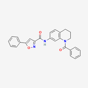 N-(1-benzoyl-1,2,3,4-tetrahydroquinolin-7-yl)-5-phenylisoxazole-3-carboxamide