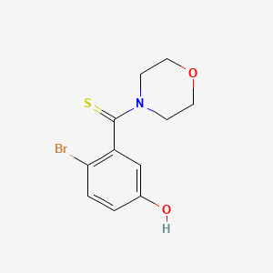 molecular formula C11H12BrNO2S B2861634 (2-Bromo-5-hydroxyphenyl)(morpholino)methanethione CAS No. 887197-25-3