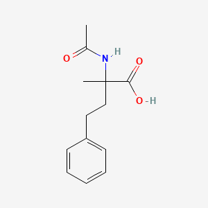 molecular formula C13H17NO3 B2861639 2-Acetamido-2-methyl-4-phenylbutanoic acid CAS No. 1478864-41-3