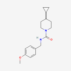 molecular formula C17H22N2O2 B2861660 4-cyclopropylidene-N-(4-methoxybenzyl)piperidine-1-carboxamide CAS No. 2309571-94-4
