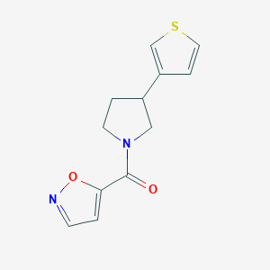 Isoxazol-5-yl(3-(thiophen-3-yl)pyrrolidin-1-yl)methanone