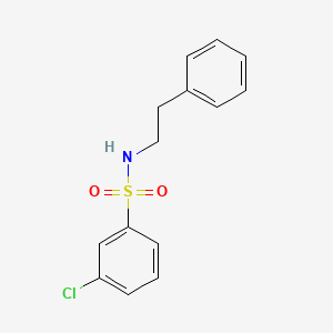 molecular formula C14H14ClNO2S B2861735 3-chloro-N-phenethylbenzenesulfonamide CAS No. 670271-69-9