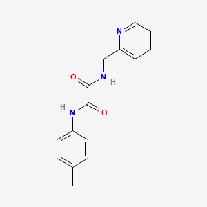 molecular formula C15H15N3O2 B2861763 N'-(4-甲基苯基)-N-(吡啶-2-基甲基)草酰胺 CAS No. 352013-07-1