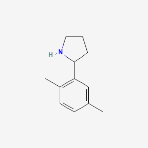 molecular formula C12H17N B2861764 2-(2,5-二甲苯基)吡咯烷 CAS No. 367280-98-6