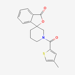 molecular formula C18H17NO3S B2861770 1'-(4-methylthiophene-2-carbonyl)-3H-spiro[isobenzofuran-1,3'-piperidin]-3-one CAS No. 1797703-03-7