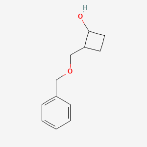 molecular formula C12H16O2 B2861785 2-[(苄氧基)甲基]环丁醇 CAS No. 2168976-27-8