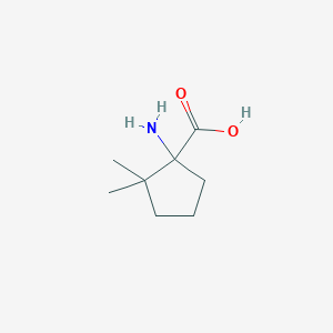 molecular formula C8H15NO2 B2861817 1-Amino-2,2-dimethylcyclopentanecarboxylic acid CAS No. 889941-89-3