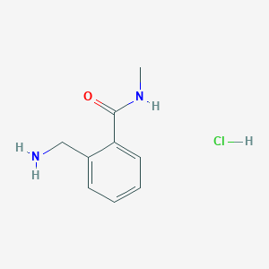 molecular formula C9H13ClN2O B2861825 2-(aminomethyl)-N-methylbenzamide hydrochloride CAS No. 1107602-90-3
