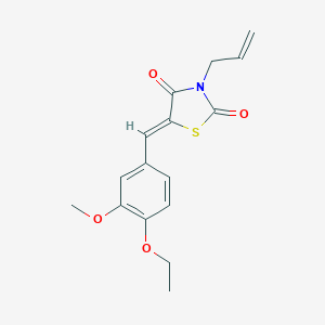 molecular formula C16H17NO4S B286184 3-Allyl-5-(4-ethoxy-3-methoxybenzylidene)-1,3-thiazolidine-2,4-dione 