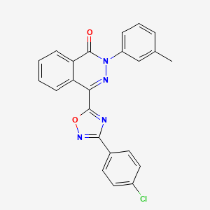 4-[3-(4-chlorophenyl)-1,2,4-oxadiazol-5-yl]-2-(3-methylphenyl)phthalazin-1(2H)-one