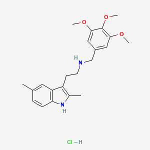 2-(2,5-dimethyl-1H-indol-3-yl)-N-(3,4,5-trimethoxybenzyl)ethanamine hydrochloride
