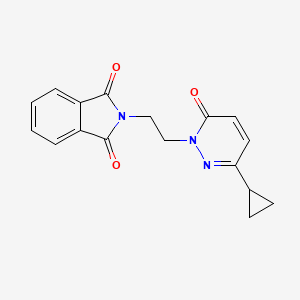 2-[2-(3-Cyclopropyl-6-oxopyridazin-1-yl)ethyl]isoindole-1,3-dione