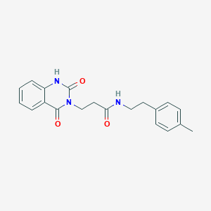 3-(2,4-dioxo-1H-quinazolin-3-yl)-N-[2-(4-methylphenyl)ethyl]propanamide