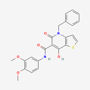 molecular formula C23H20N2O5S B2861875 N-(4-methylcyclohexyl)-3-{3-[4-(4-methylpiperidin-1-yl)phenyl]-1,2,4-oxadiazol-5-yl}propanamide CAS No. 1251622-86-2
