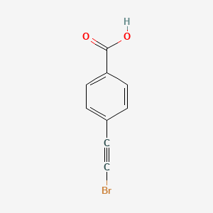 molecular formula C9H5BrO2 B2861886 4-(2-Bromoethynyl)benzoic acid CAS No. 1485684-77-2