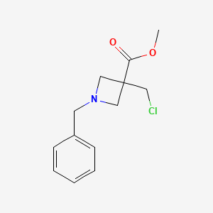 molecular formula C13H16ClNO2 B2861892 1-苄基-3-(氯甲基)氮杂环丁烷-3-羧酸甲酯 CAS No. 1935310-40-9