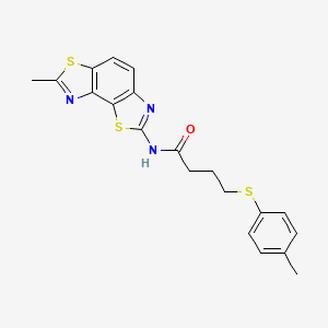 B2861893 N-(7-methylbenzo[1,2-d:3,4-d']bis(thiazole)-2-yl)-4-(p-tolylthio)butanamide CAS No. 922977-68-2