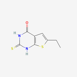 B2861911 6-Ethyl-2-mercaptothieno[2,3-D]pyrimidin-4(3H)-one CAS No. 406926-03-2