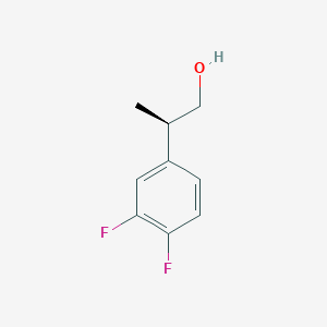 molecular formula C9H10F2O B2861915 (2R)-2-(3,4-Difluorophenyl)propan-1-ol CAS No. 2248198-10-7