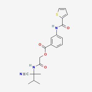 [(1-Cyano-1,2-dimethylpropyl)carbamoyl]methyl 3-(thiophene-2-amido)benzoate