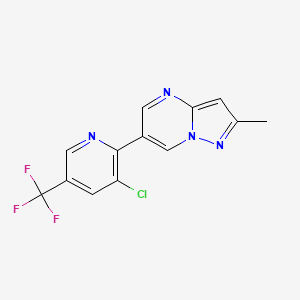 6-(3-Chloro-5-(trifluoromethyl)-2-pyridinyl)-2-methylpyrazolo[1,5-a]pyrimidine