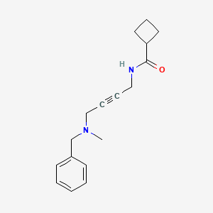 molecular formula C17H22N2O B2861946 N-(4-(benzyl(methyl)amino)but-2-yn-1-yl)cyclobutanecarboxamide CAS No. 1396880-73-1
