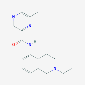 molecular formula C17H20N4O B2861952 N-(2-Ethyl-3,4-dihydro-1H-isoquinolin-5-yl)-6-methylpyrazine-2-carboxamide CAS No. 2415463-23-7