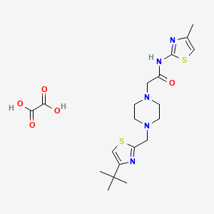 2-(4-((4-(tert-butyl)thiazol-2-yl)methyl)piperazin-1-yl)-N-(4-methylthiazol-2-yl)acetamide oxalate
