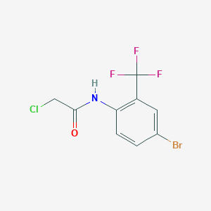 N1-[4-bromo-2-(trifluoromethyl)phenyl]-2-chloroacetamide