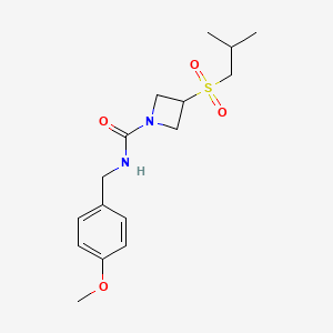 3-(isobutylsulfonyl)-N-(4-methoxybenzyl)azetidine-1-carboxamide