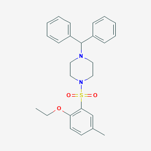 1-(Diphenylmethyl)-4-(2-ethoxy-5-methylbenzenesulfonyl)piperazine